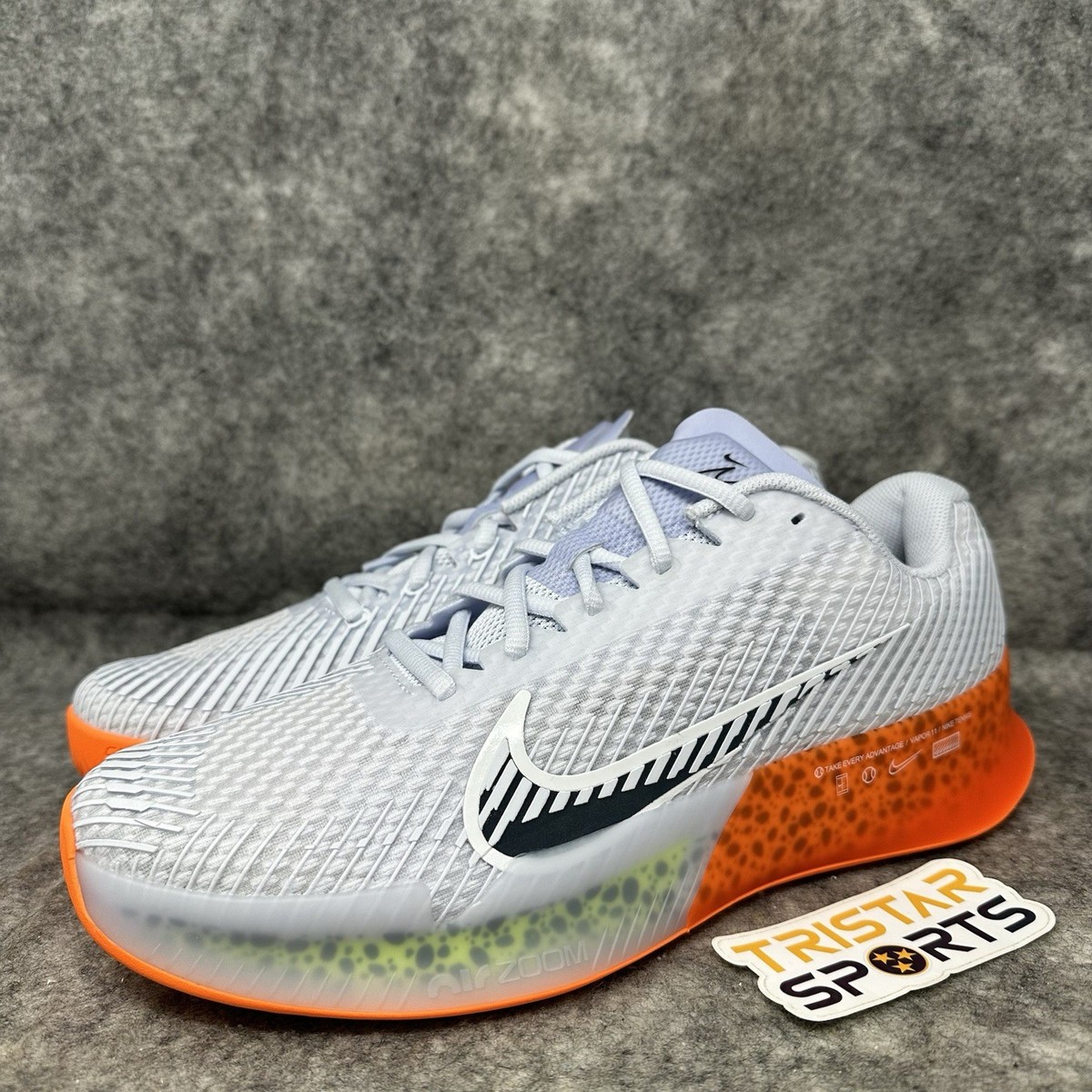 Nike Court Air Zoom Vapor 11 HC Tennis Shoes Women 10 Safari