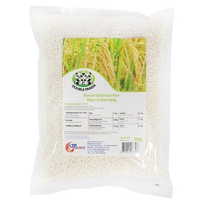 Double Panda Nep Cai Hoa Vang runder Klebreis Vietnam 1kg
