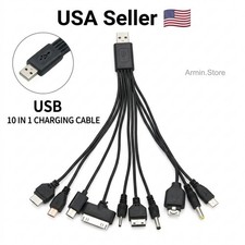 Universal 10 In 1 USB Multi Charger Cable for iPhone Samsung Android Phone New