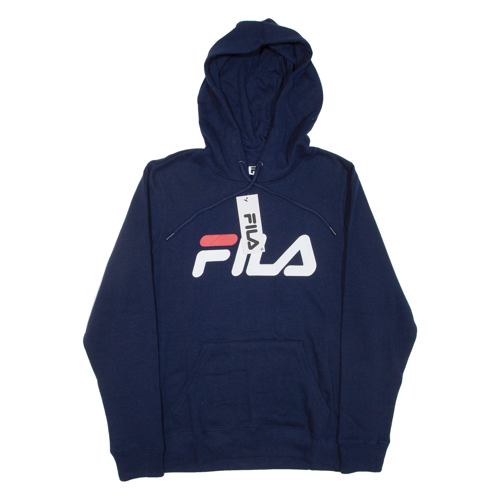 FILA Felpa con cappuccio uomo blu L