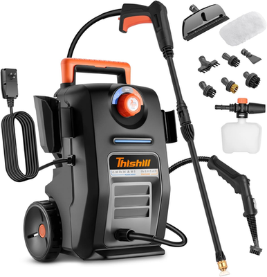 #ad 2 in 1 Pressure Washer amp; Steam Cleaner 2GPM 3000PSI with High Pressure Cleaner $486.99