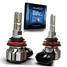 H-9 Fog Light Bulbs 6500K Cool White Wireless Pack of 2 H9