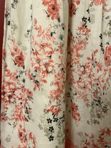 Johnny Martin Cotton Dress Pink Floral Babydoll Ruffles Spaghetti Straps Women 9 - Picture 6 of 14