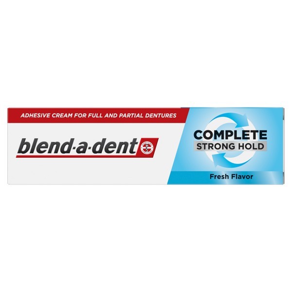 BLEND-A-DENT Mild/Regular Adhesive Cream Glue For Full and Partial Dentures 47g