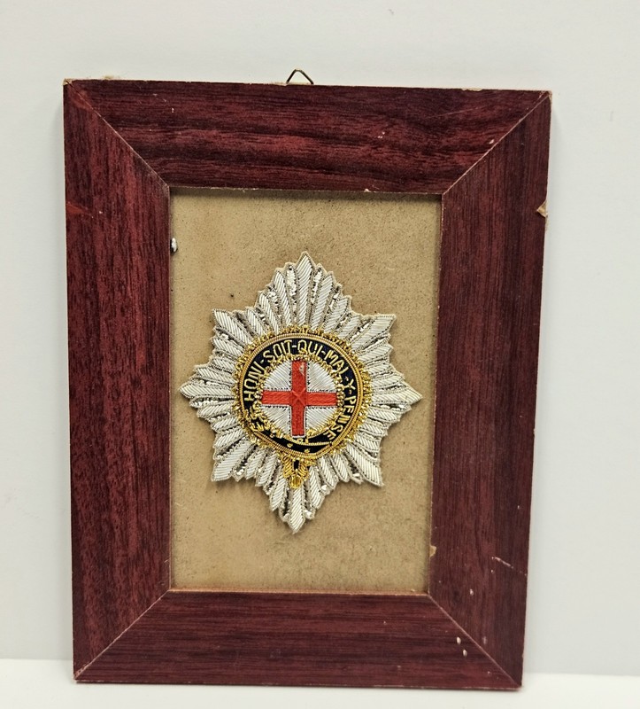 Deluxe UK Britain Empire Knight Royal Order Garter Star Badge Uniform Patch Card