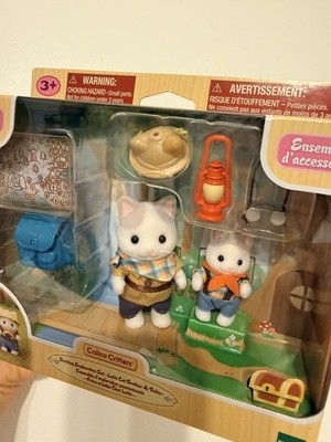 Sylvanian Families   EXCITING EXPLORATION SET LATTE CAT BROTHER & BABY   