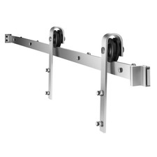 6.6FT Sliding Barn Door Hardware Kit, 330 LBS Weight Capacity, Compatible with 3