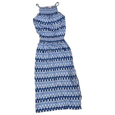 Soft by Joie Blue Ikat Print Maxi Dress XS