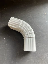 Gutter Elbow 2 x 3" A White Aluminum Downspout Connector Easy Installation