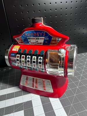 Jim Beam Barney's Casino Slot Machine Vtg 1978 Whiskey Bourbon Decanter Empty