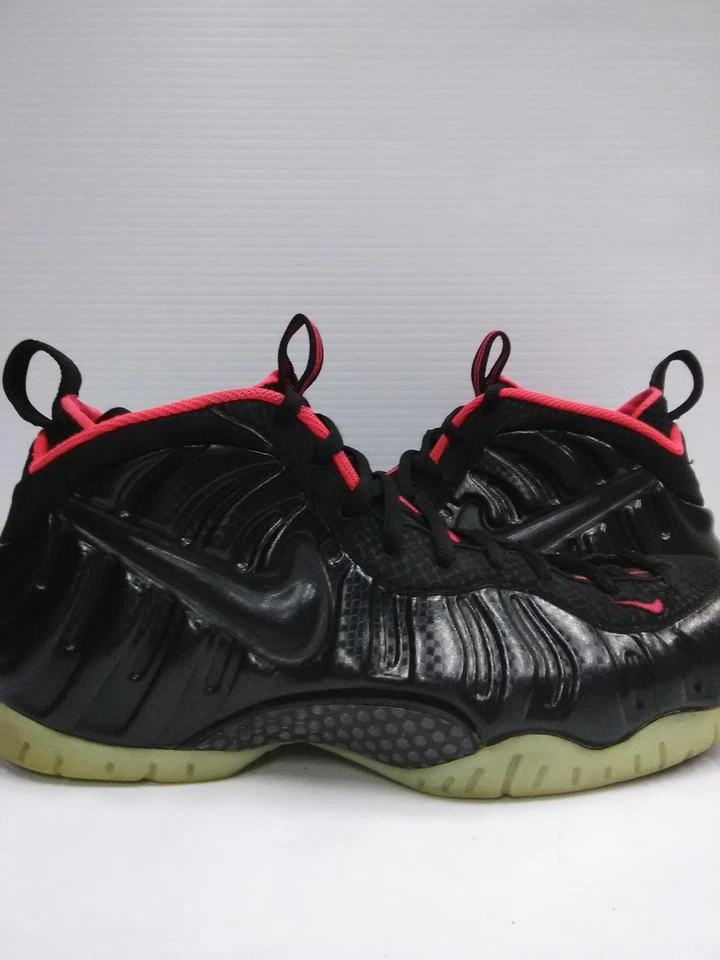 Nike Air Foamposite Pro Shoes Mens Size 11 Black Crimson Glow 616750-001 - Image 4 of 4