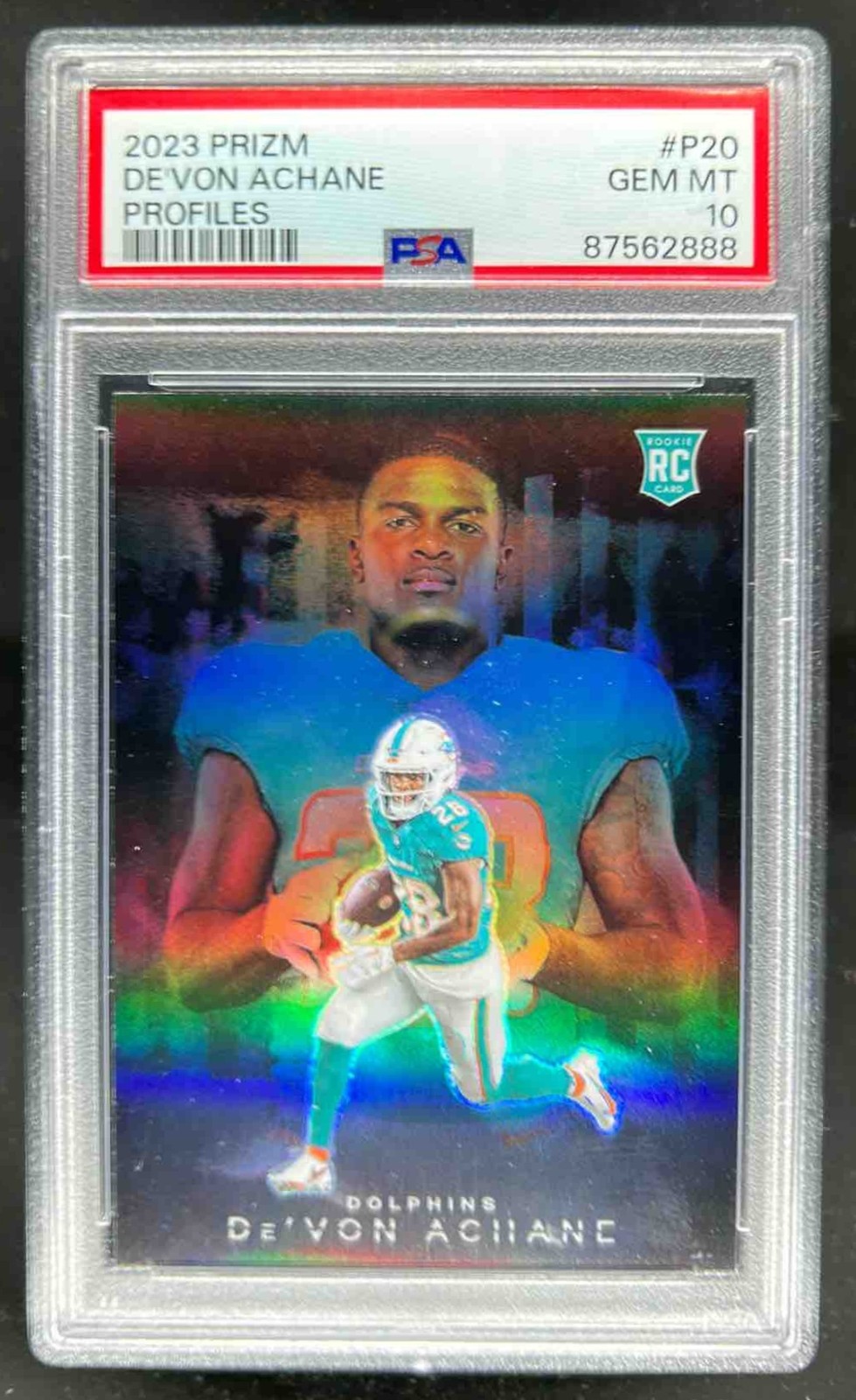 De'Von Achane Panini Prizm Profiles #P20 Base