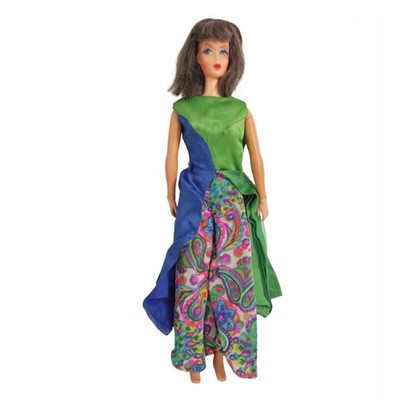 Vintage 1967 Mod Twist N Turn Barbie Doll By Mattel In Rare Patio Party Outfit 