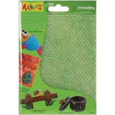 Makin's Clay Texture Sheets 7"X5.5" 4/Pkg, Set D (Scale,Snowflake,Woodgrain&Star