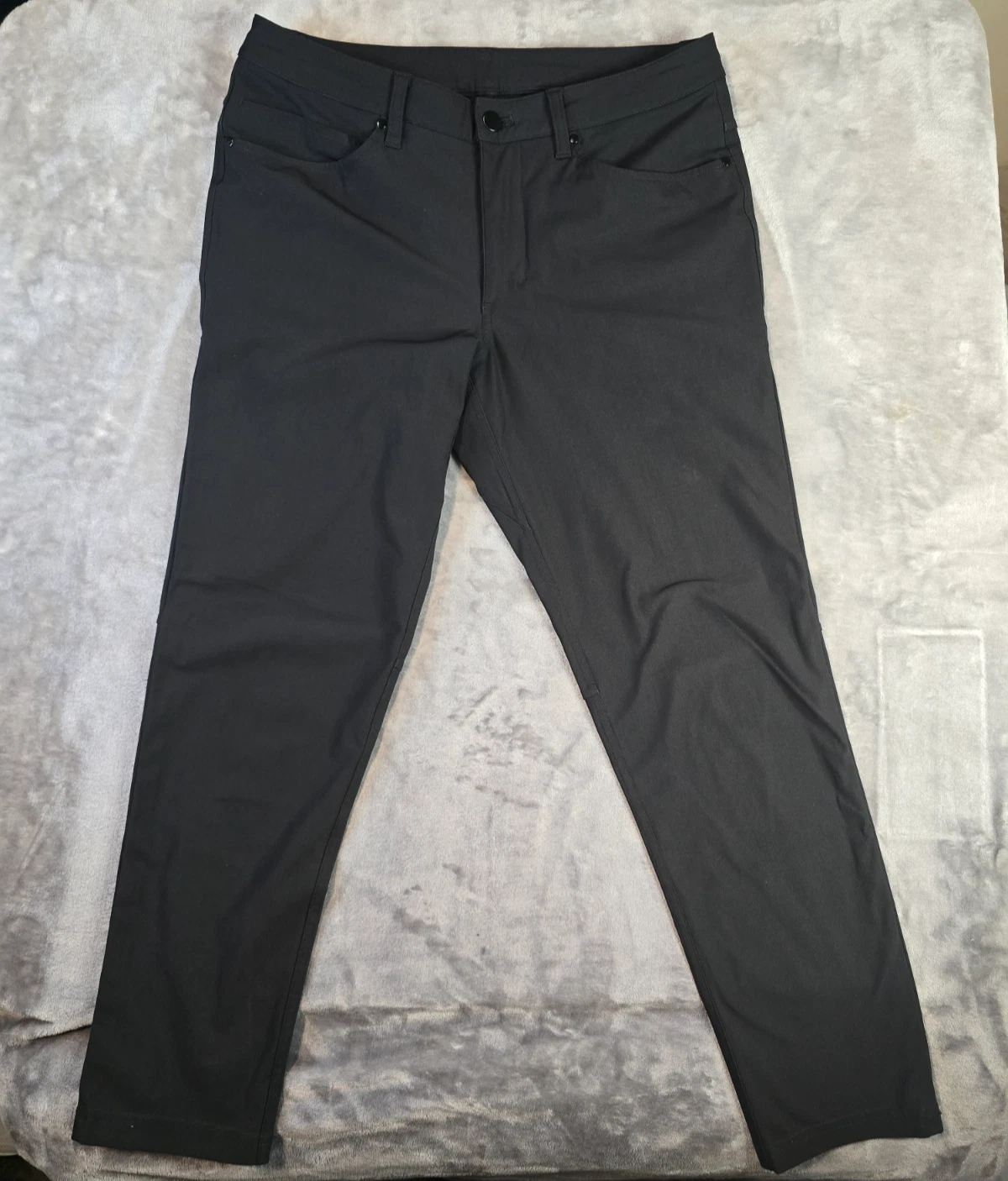 Lululemon ABC Slim 5 Pocket Pants Navy Blue Warpstreme LM5552S Mens 30 (32x28)