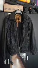 Mens Superdry Leather "Copper Label" Short Jacket, Size M Medium