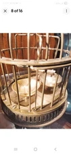 Vintage/Antique TinyBirdcage Only 12" Tall Hanging Cagewith Perch & Bowls Collec