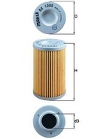 Mahle ÖLfilter OX 1090 Filtereinsatz FüR Buell Aprilia Tuono ETV RSV SL RST 1000