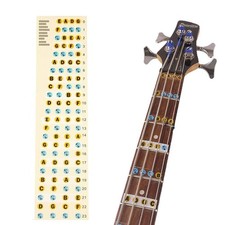 Bass Guitar Fretboard Note Map Decals/Stickers 4-String Fingerboard for Beginner