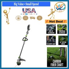 16-Inch Battery-Powered String Trimmer with L...