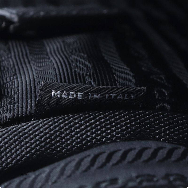 PRADA backpack 2VZ064 nylon saffiano leather black backpack triangle logo used thumbnail 7