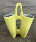 Mid Century Red Wing Planter Yellow Green Chartreuse Gray #B1428 Org Sticker