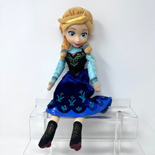 Disney Frozen Anna Plush Just Play Stuffed Doll Elsas Sister Girl Vinyl Face 12"