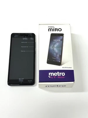 FOXXD MIRO L590A 16GB METRO LOCKED BRAND NEW BLACK COLOR FREE 32GB MICROSD CARD