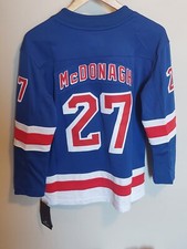 Licensed Ryan McDonagh NY Rangers Embroidered Fanatics Jersey Youth L/XL New