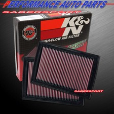 Two K&N 33-2381 Hi-Flow Air Intake Filters for 2006-2017 Lexus LS460 LS600h