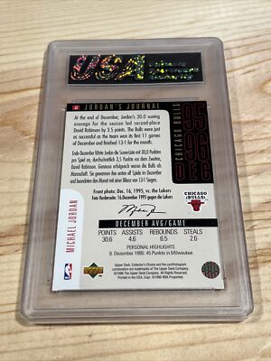 1995-96 Upper Deck GRADED Michael Jordan Jordan's Journal 1995-96 Upper Deck GRADED Michael Jordan Jordan's Journal