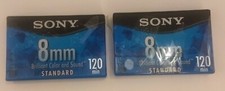 Sony 8mm Video Camcorder Cassette Tapes 120 Minute MP Standard P6120MPL 2 Pack