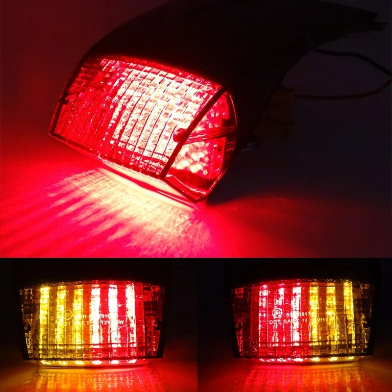Luz trasera de motocicleta LED integrada señales de giro para BMW R850R R1150R HP2 Foto 3 de 4