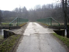 Photo 6x4 Road bridge over the River Deveron Haugh of Glass Private acces c2009