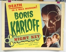 ORG MOVIE POSTER Night Key, the 1937 Lloyd Corrigan horror crime murder thriller
