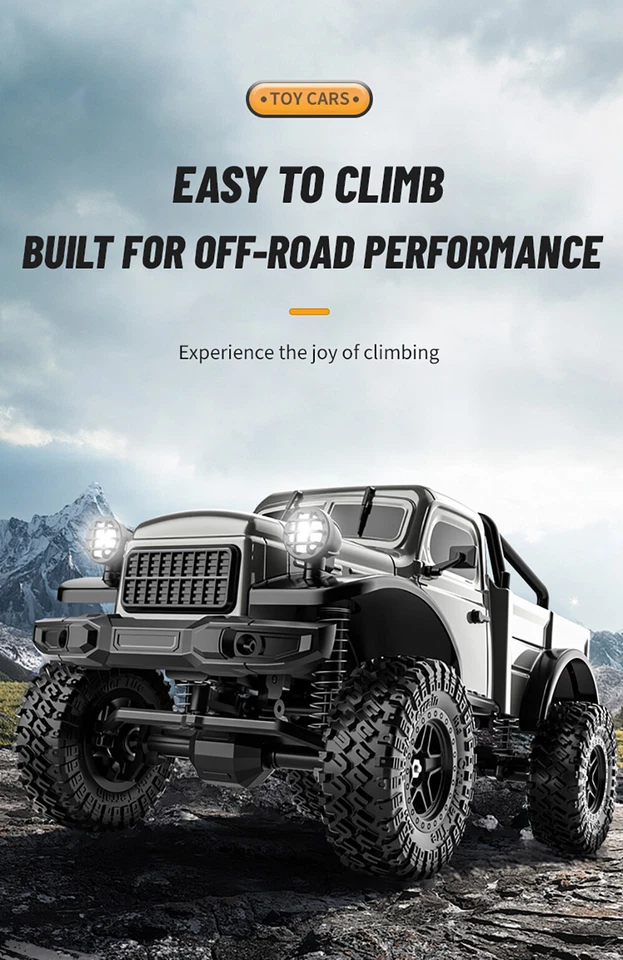 JJRC C8813 2.4G 4WD 12km/h Climbing Off-Road Lights Remote Controller RC Pickup - Image 2 of 4