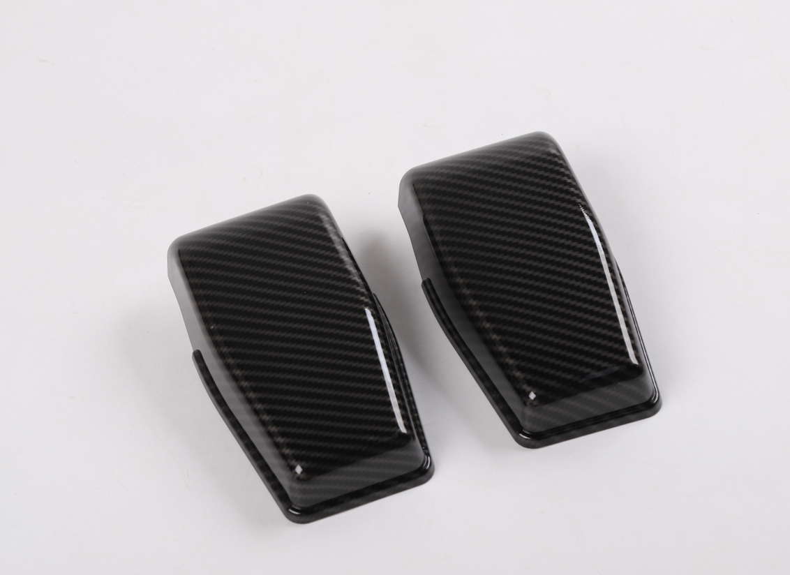 Carbon Fiber ABS Door Handle + Tailgate Trim Cover Fit For Jeep
