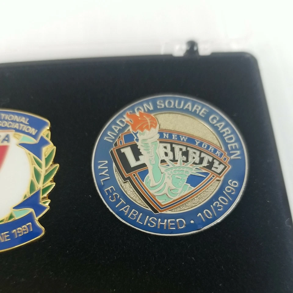 WNBA NY FREEDOM женщин баскетбол 3 коллекционный значок коллекции в футляре - Изображение 4 из 4