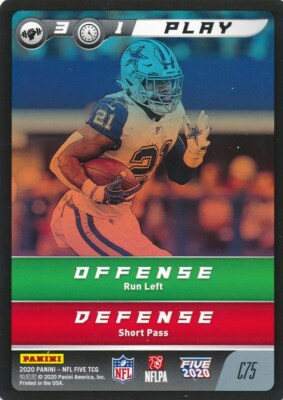 C75 EZEKIEL ELLIOTT 2020 Panini Five Football TCG PLAY COWBOYS