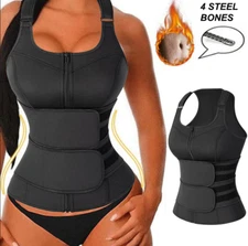  Fajas Colombian Girdle Waist Trainer Abdomen Sauna Vest Sweat Shaper Fat Burner