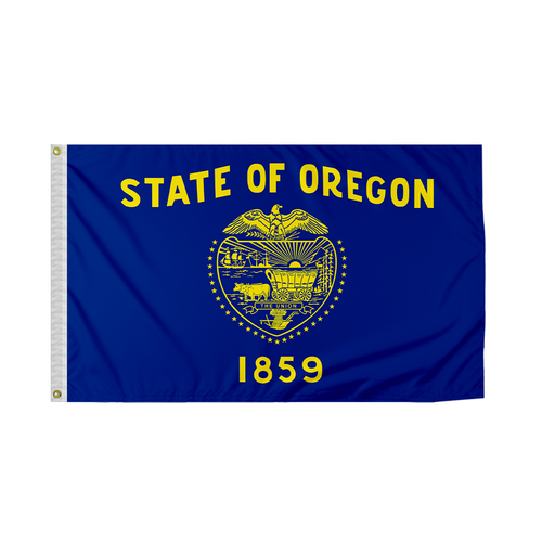 Promo Patriot's Oregon OR State Flag Single Ply Reverse Printed 200D Nylon - 第 44/65 張圖片