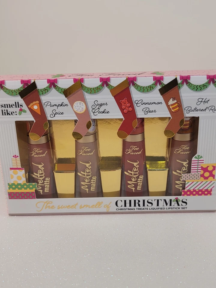 Too Faced The Sweet Smell of Christmas Lipstick Set Brand New In Box RARE - Image 3 of 4