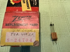 Zenith OEM part S-24704 switch leaves for model 400 space commander remote contr