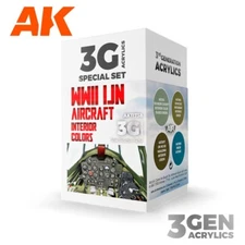 AK Interactive: WWII IJN Aircraft Interior Colors - Acrylic Paint Set - AK11738
