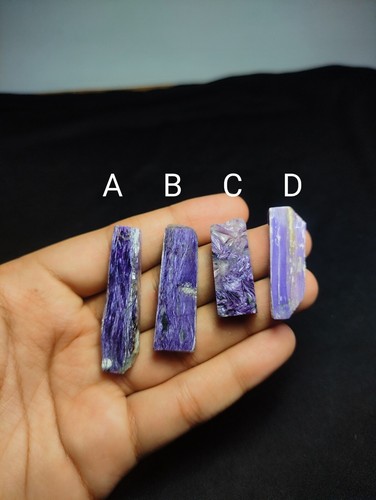 Natural Charoite Polished Slices  – Vivid Violet Minerals, Sizes , Weights - Picture 1 of 7