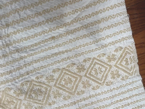 VTG Southwest Woven Design Horse Hair & Cotton Blanket / Spread / Throw