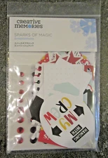 Creative Memories SPARKS OF MAGIC Embellishments NEW-Die cuts, gemstone NEW