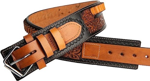 Full Grain Buff Leather Costume Belt 22/44/38Cal Size 34-52 waist size - Picture 31 of 31