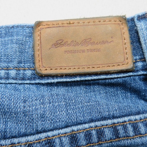 Vintage Eddie Bauer Jeans Med Wash Boot Cut Leg Denim Women's 14 Actual 36X31.5 - Picture 9 of 14