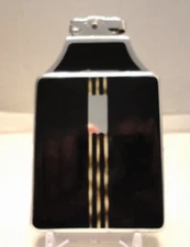 C 1930. RONSON/AMW.RONSON Delight the MASTERCASE . CHROM,BLACK ENAMEL.VERY RARE